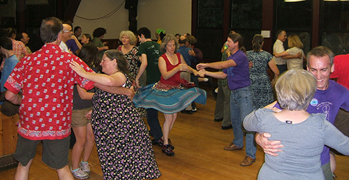 Happy Campers dancing at AmWeek