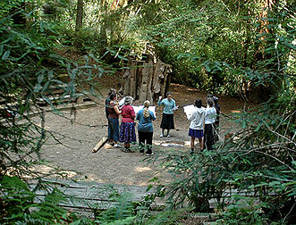 Chorus class in the amphitheater