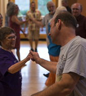 Dance class at Hey Days 2012