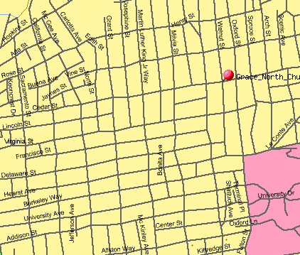 Map of Grace North Church Environs