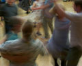 photo of whirling dancers